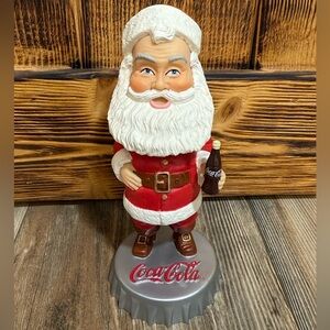 Carls Jr Coca-Cola Christmas Santa Claus Bobble Head Figurine
